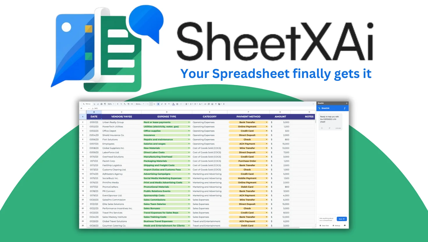 SheetXAI - AI Spreadsheet Agent